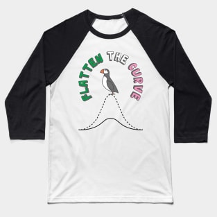 Flatten The Curve || Puffin || Covid || Newfoundland and Labrador Baseball T-Shirt